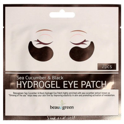 Beauugreen Патчи для глаз гидрогелевые Beauugreen Sea Cucumber&black hidrogel eye patch