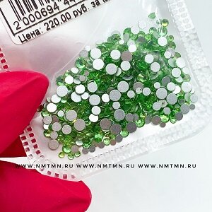NN Стразы MIX SS4-10 стекло Light Green пакет 400шт
