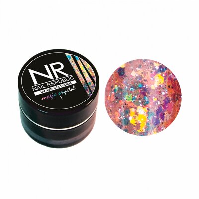 NR Гель-краска MAGIC CRISTAL 01 с блестками (7мл)