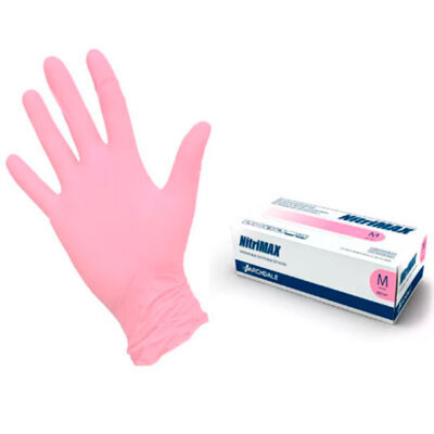NitriMax Перчатки нитрил.розовые M 50пар 3,8гр