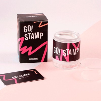 Go! Stamp Двойной штамп и мини-скрапер No Glitter