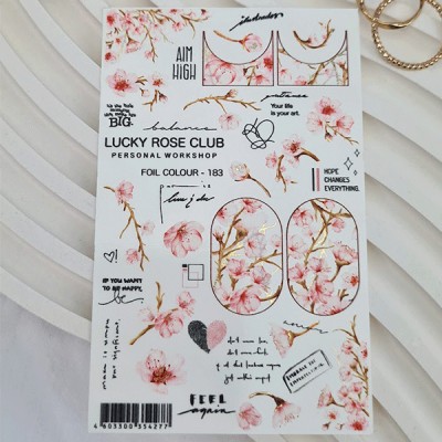 Lucky Rose Слайдер Foil Gold-183
