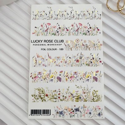 Lucky Rose Слайдер Foil Gold-189
