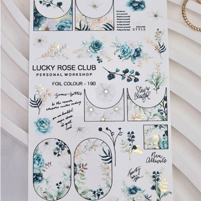 Lucky Rose Слайдер Foil Gold-190