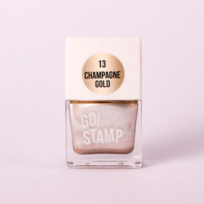 Go! Stamp Лак для стемпинга 013 Champagne gold, 11мл