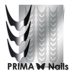 PrimaNails Металлизир.накл.арт.CL-008 серебро