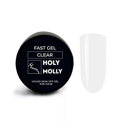 Holy Molly FAST GEL Clear гель, 15ml