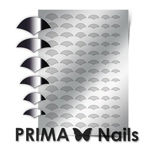 PrimaNails Металлизир.накл.арт.CL-011 серебро