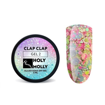 Holy Molly Глиттер-гель CLAP CLAP №02 11ml