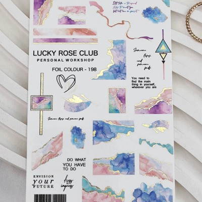 Lucky Rose Слайдер Foil Gold-198