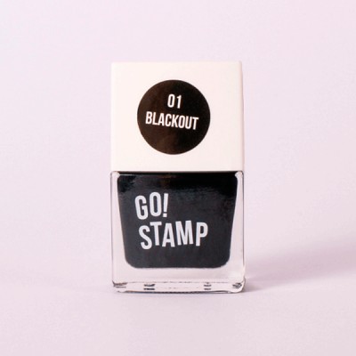 Go! Stamp Лак для стемпинга 001 Blackout, 11мл