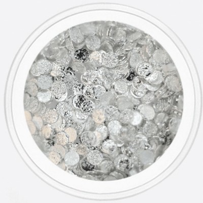 ARTEX Металлический декор, круг матовый плоский серебро 2мм
