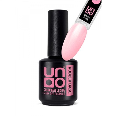 UNO Rubber Color base gel Glam Pink Камуфл.база, 12гр