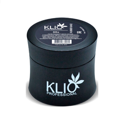 KLIO База каучук для гель-лака, 30мл широкое горлышко