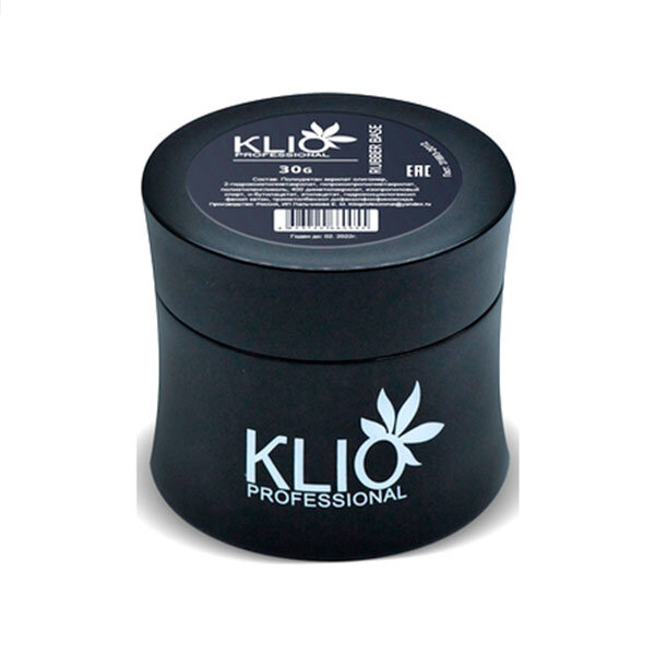KLIO База каучук для гель-лака, 30мл широкое горлышко