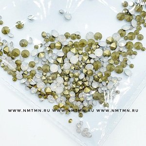 NC Mix конусных страз White Opal, 360шт