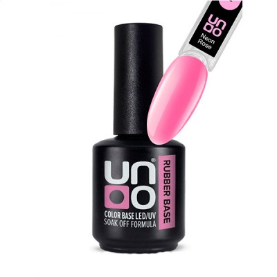 UNO Rubber Color base gel Neon Rose Камуфл.база, 12гр